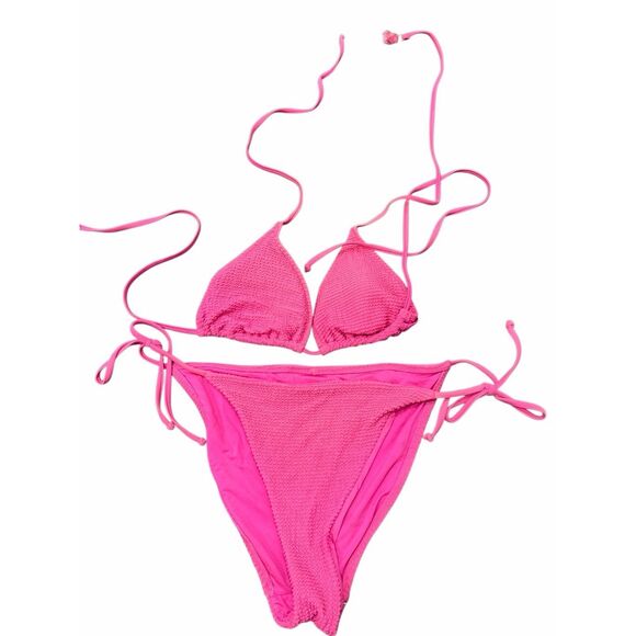 Milly bright pink bikini swim suit- size L - Picture 1 of 4